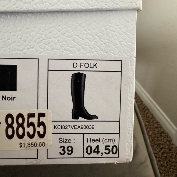 SOLD **Dior calfskin pony-style knee boots - Picture 8 of 13